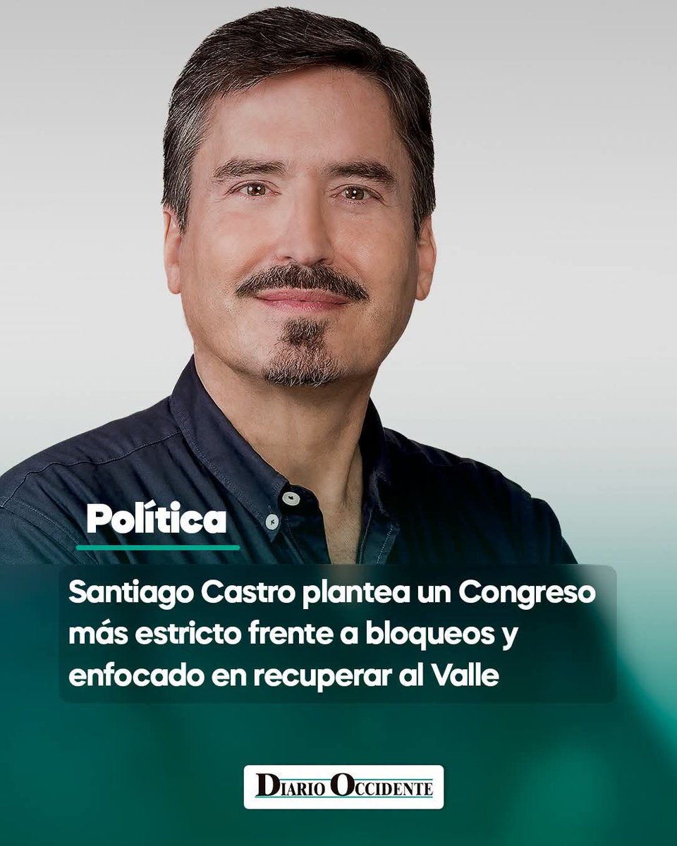 SantiCastrogo's tweet photo. Santiago Castro regresa al Congreso de la República tras 16 años. En diálogo con Graffiti, revela sus prioridades para el Valle. https://t.co/xjDQSAqL3j https://t.co/3kmjBuSdbf