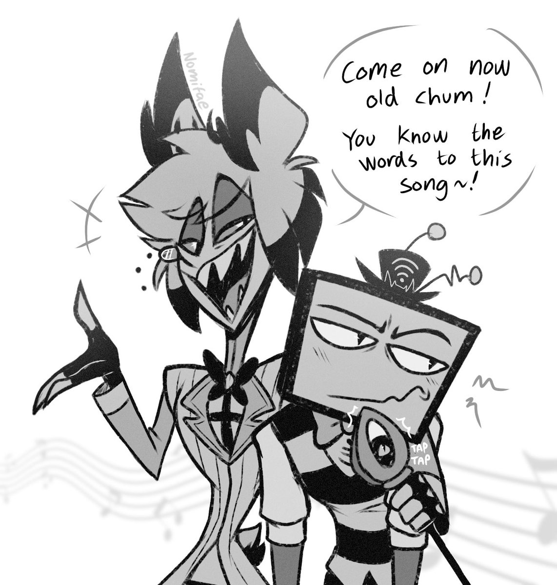 Nomifae_'s tweet photo. So anyways…themmm <3
#radiostatic #hazbinhotelfanart https://t.co/8HLLPaZpSk