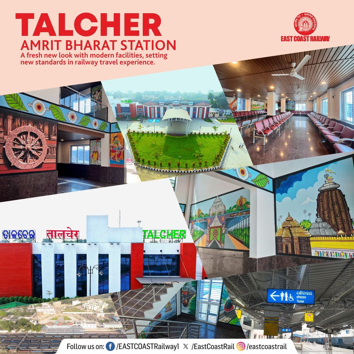 OdishaRail's tweet photo. Talcher and Bimalagarh Junction railway stations have been developed as #AmritBharat station &amp; will be dedicated to the nation on 17th July by Hon. PM, but Talcher Bimalagarh rail line is yet to see train services.

https://t.co/tYtpELZCPp https://t.co/CUEHBwi7xX
