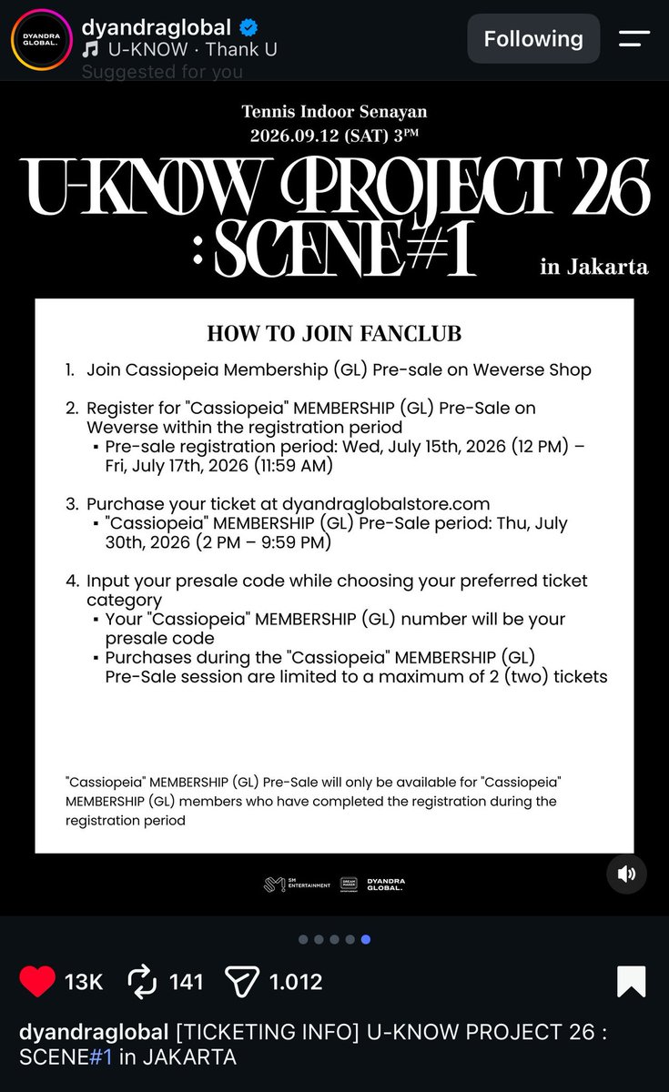 ichigoyhcm's tweet photo. Informations for U-Know Yunho’s JAKARTA concert are here!! Seat plan, benefits, and other details!
🔗 https://t.co/bbylsZaL6P 

#UKNOW #유노윤호
#TVXQ #동방신기 #東方神起
#UKNOW_PROJECT26
#UKNOW_CONCERT_TOUR https://t.co/MajUgXqC1L