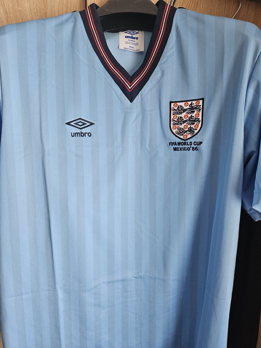 westys1981's tweet photo. Can't wait to wear this later @England #England #WorldCup #Semis #Mexico86 #Umbro ⚽️🏴 https://t.co/MCStgLlHsZ