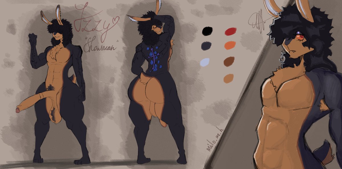 Milo__mh's tweet photo. Comm for @IzzyNoc 
Character sheet for the epic dude!!! https://t.co/9wXKAIBmQR