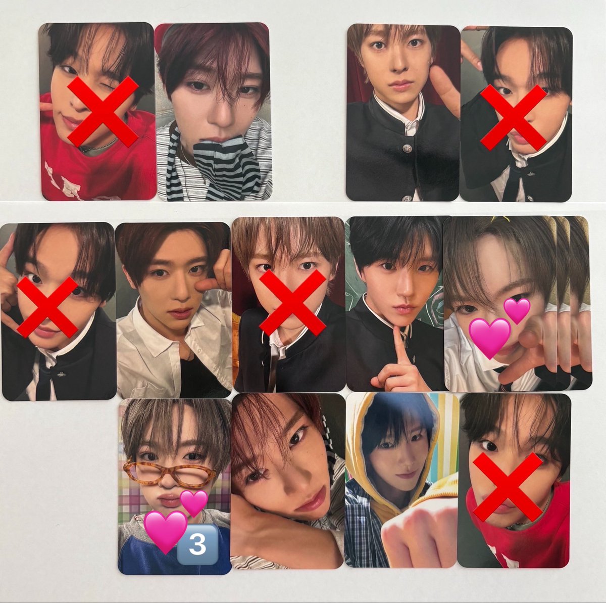 tlz3q's tweet photo. @ju_0527 検索から失礼致します！
こちらのリョウ2枚とサクヤ2枚💕を交換可能でしょうか？？郵送希望です🙇🏻‍♀️ https://t.co/4VlUX3gp8A