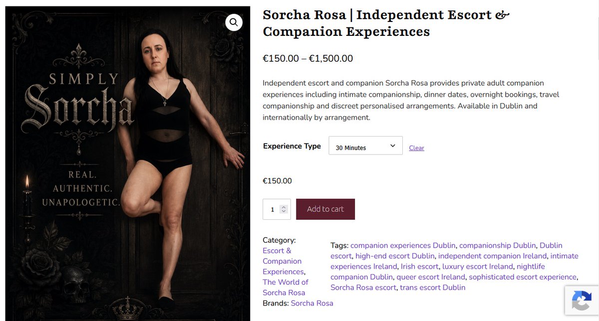 nwl88444048's tweet photo. Childrens minister FF Norma Foley has just given €9,500 of our money to this pair, who are the principals behind so-called “Intersex Ireland”, a non-incorporated entity. On the left is Jason Morgan who changed his name to Adeline Berry by Deed Poll in 2018, and requested the change be made public, on the right is a man who has changed his name to Socha Ni Faoilain and also goes by Sorcha Rosa, though neither name-change is on the public Deed Poll register.

Morgan/Berry is the partner of Leea Berry and until 2020 at least, they were in the prostitution business which they call “sex work”.  More recently Morgan/Berry has claimed focus on academic research.

Ni Faoilain/Rosa was involved in bicycles, and these days operates a website selling bicycle parts and vintage porn mags. He also offers “intimate companionship” starting from €150/30 mins.

Why has Norma Foley given them €9,500 of our money? For a project! “Peer Support and Healthcare Access Project” for “Intersex”, a condition which has highly contest definitions, but a basic definition is “a variety of congenital conditions in which a person's sex development (chromosomes, gonads, hormones, or anatomy) does not fit typical male or female patterns”

This pair have recently claimed that the condition applies to 1.7% of the population, which is also highly contested and the orthodox definitions reckon just around 0.02% of the population have physical conditions around “intersex” male/female anatomy.