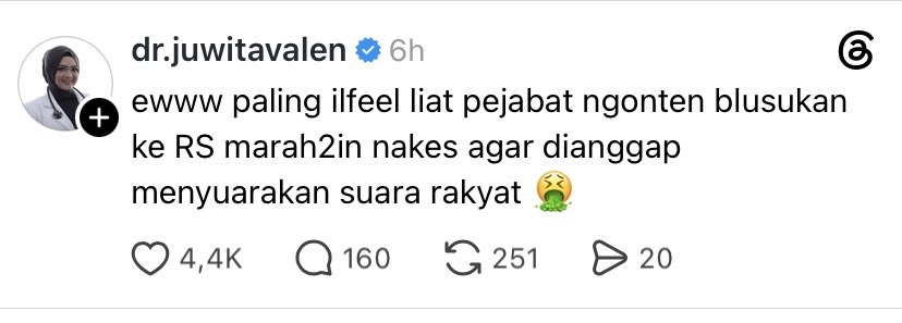 LambeSahamjja's tweet photo. ini nakes yang bersuara kagak takut dimutasi juga ama onoh? https://t.co/friuicEaJn