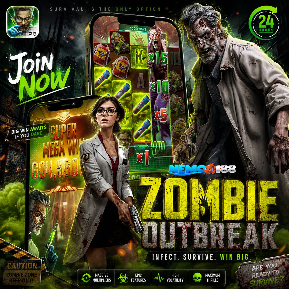 ratunemo188's tweet photo. Zombie Outbreak 

JOIN SEKARANG !!!
 RASAKAN KEMENANGAN TANPA BATAS MODAL TIPIS MENANG BERLAPIS
#Tutup #Mogok Pulau Kalimantan Komjen Pol #AlwaysWithKeonho Final Piala Dunia 2026 #nemo188 #fyp #viral #terbaru #berita https://t.co/2HLfFgLXQk