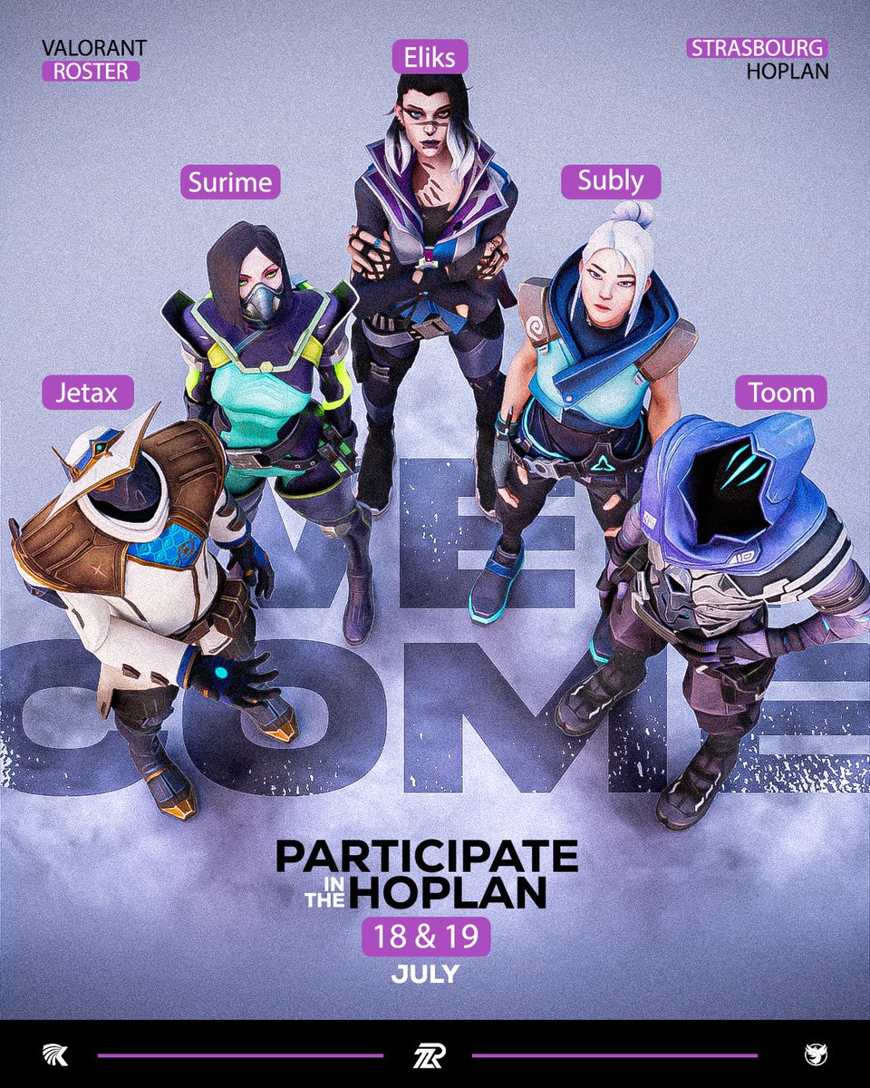 2R_Esport's tweet photo. Nous serons à la HOPLAN ! 🤩

@Surimevlr 🇫🇷
@Toomvlr 🇫🇷
@jetaxx1 🇫🇷
@suubly_vlr 🇫🇷
@eliksvlr 🇫🇷

Cap sur un week-end de folie ! 🤍💛 https://t.co/vsasoDeoK1