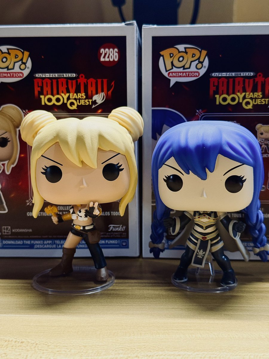 stfudaniel1123's tweet photo. Day 39 of posting my Funko Pop collection ✨ Next are Lucy Heartfilia and Wendy Marvell from Fairy Tail.

#FunkoPop #FairyTail #LucyHeartfilia #WendyMarvell #anime https://t.co/2tUZQNnOWy