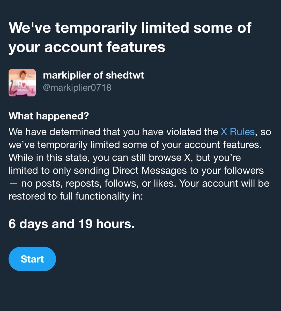 Madshedtwt's tweet photo. Oomfs I have bad news … I’m banned for a week after the creamy post 💔💔💔 https://t.co/eE9kkUTWnh
