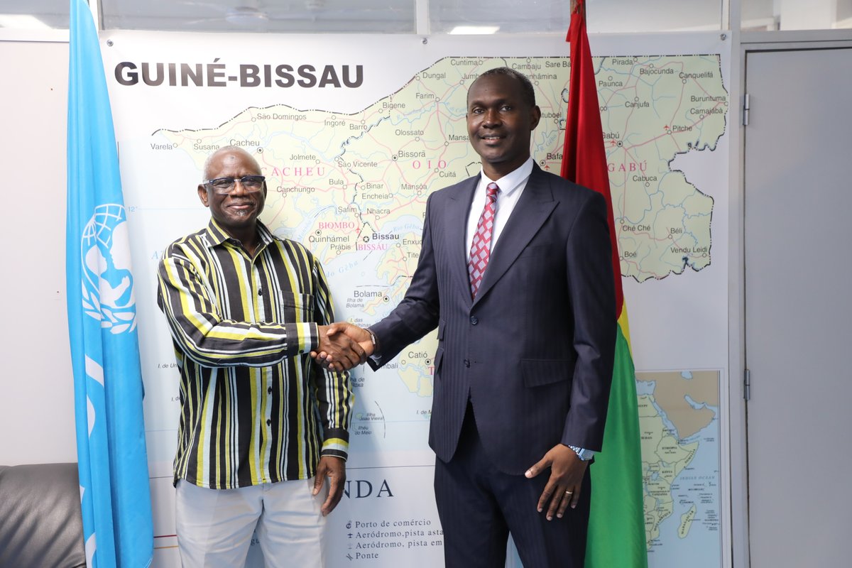 unicef_bissau's tweet photo. On 13 July, Dr. Inoussa Kabore, UNICEF Representative in Guinea-Bissau, met with Mr. Youssouf Touré, BOAD Resident Mission Manager in Guinea-Bissau, to discuss the Climate Facility for Children in West Africa (CF4C-WA). https://t.co/PKT86PTu5l