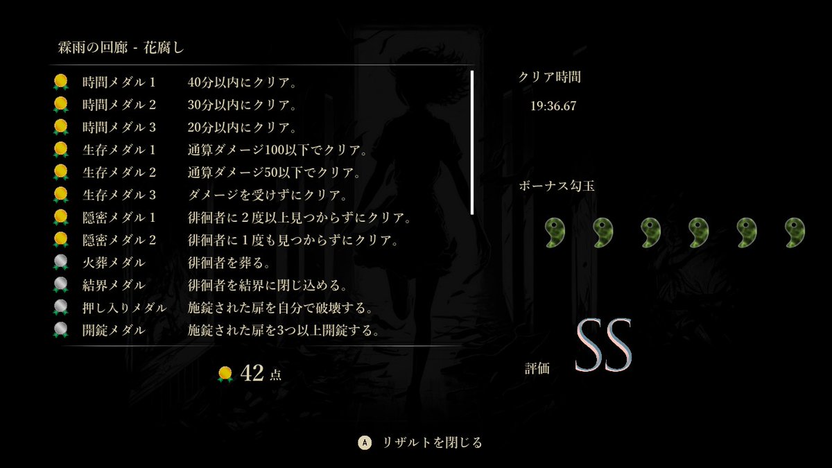 IKSAgamech's tweet photo. 【☠️Shadow Corridor 2 雨ノ四葩】
〚回廊8ステージ[前半] 異界の学舎・霖雨の回廊・アジサイ横丁・霊廟 花腐し40点以上達成〛

〘Achieved a score of 40 or higher in the first half of the Corridor stages: Underworld Academy, Rainy Corridor, Hydrangea Alley, and Mausoleum of deluge〙 https://t.co/SbyZt00j33