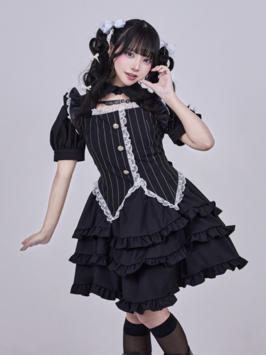 🖤IMVAL🖤 Layered Vest Dress