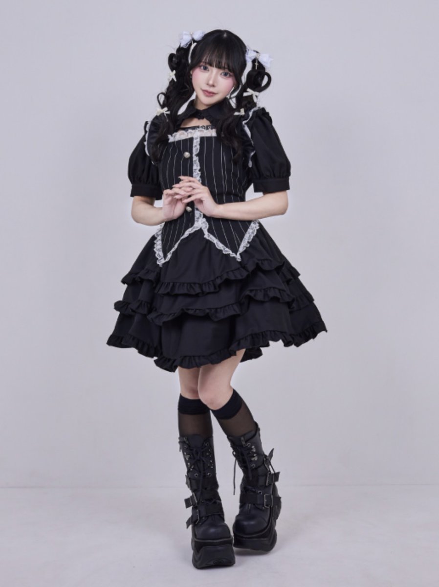 Qooza IMVAL / Layered Vest Dress ② 🖤IMVAL🖤 Layered Vest Dress
