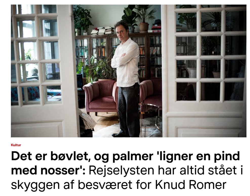 MortenLisborg's tweet photo. Mens en betragtelig del af DR’s mellemledere må formodes at tilbringe sommeren i Toscana, Provence eller på en græsk ø, holdes public service-standarden herhjemme på sit sædvanligt høje niveau: »Palmer ligner en pind med nosser #dkmedier https://t.co/VjsUrsUqjD