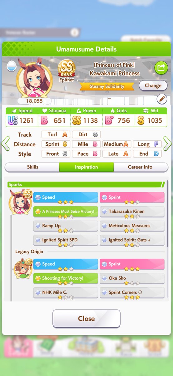 Merlinmcmf's tweet photo. How is it that the ONLY two runs I’ve done for Princess for this sprint CM, BOTH OF THEM GIVE ME HOT SPRINGS? 
Does she only want me to umapyoi https://t.co/56vl7eGynB