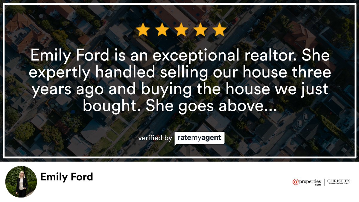 emford79's tweet photo. My latest RateMyAgent review in .

https://t.co/4affMasayH

...
#emilysells #soldbyemilyford #ratemyagent #atpropertiesrealesate https://t.co/OIEmMO84Dt