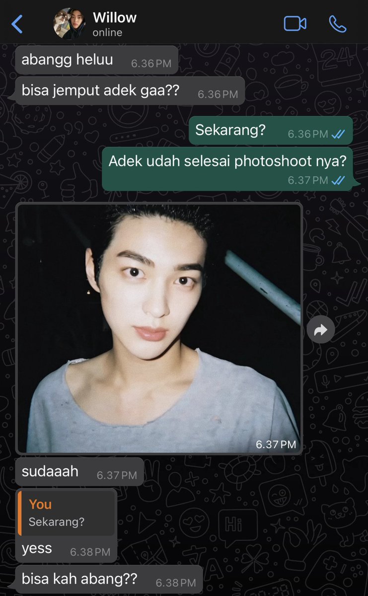 hyeonkeonism_'s tweet photo. #hyeonkeon 3twts au.

edisi adek willow disuruh bantuin jadi muse sementara untuk temannya bunda🥳🥳 trs abang malcolm klepek klepek https://t.co/3EPPy9zRW7