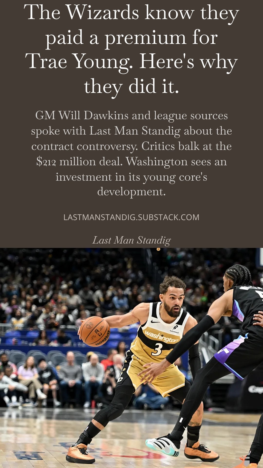 Ben Standig on X: "The Wizards aren't arguing Trae Young's contract is ...