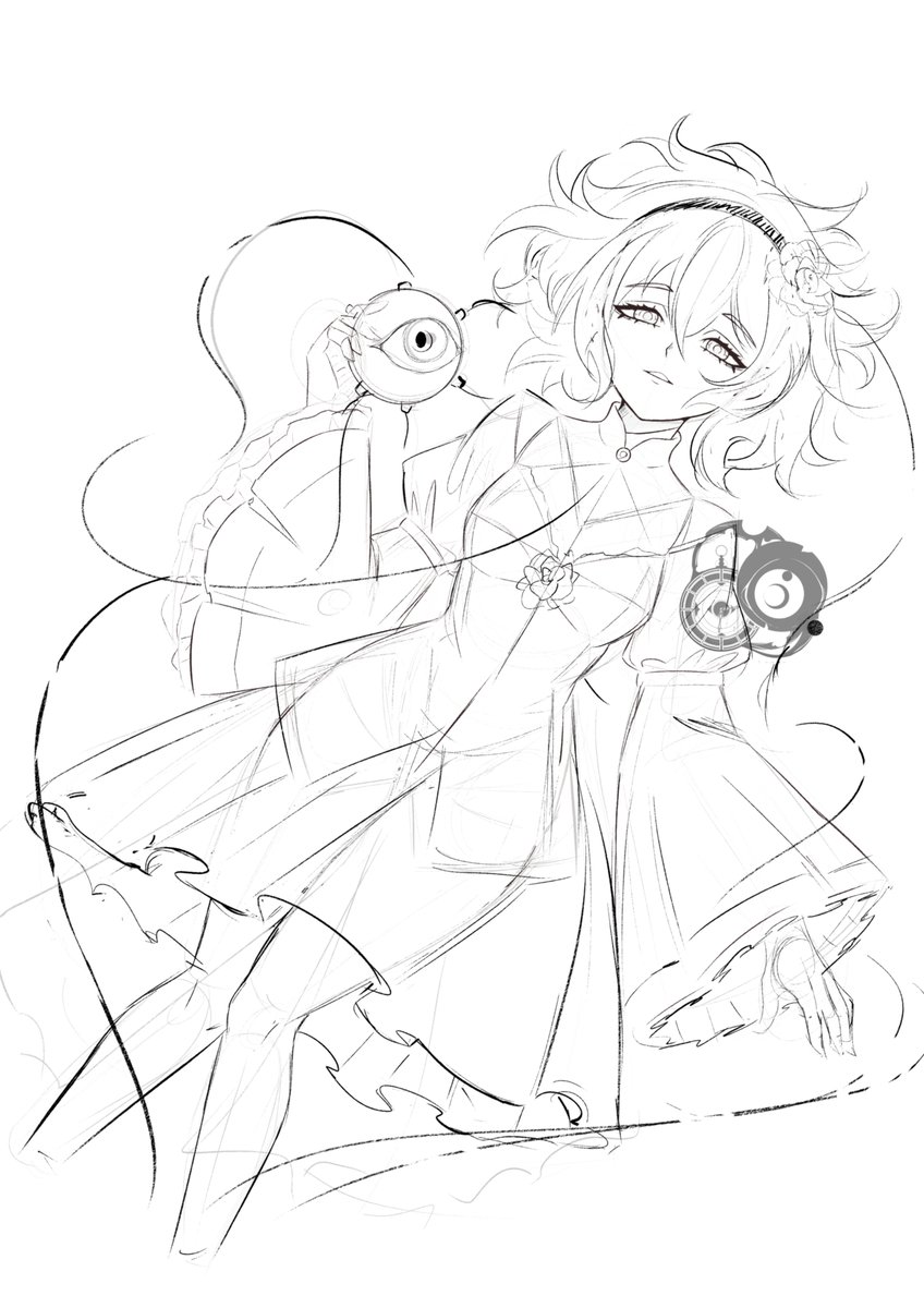 sucitivel1931's tweet photo. Satori Komeiji WIP

#Touhou_Project https://t.co/tIHrfisExU