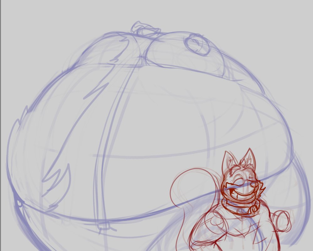 InflatingSkunk's tweet photo. Some scrapped inflation sketched I am considering revisiting. The first is Baker and my other OC named Ben. The second is a big, floaty Yoshi. The third is Floatzel blasting water into Incineroar's mouth. https://t.co/cFYp5xRiHD
