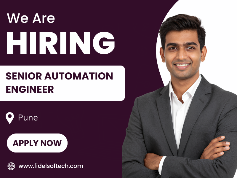 Fidel_Softech's tweet photo. Fidel is hiring for Senior Automation Engineer. 📢

Experience: 3-6 years
Location: Pune (Bavdhan / Kalyani Nagar / Onsite as per project)

Read more details and apply here ⤵
https://t.co/s3E2jmWA2K

#SeniorAutomationEngineer #SeniorAutomationEngineerHiring #PuneJobs #Hiring https://t.co/N5JjuhHkn7