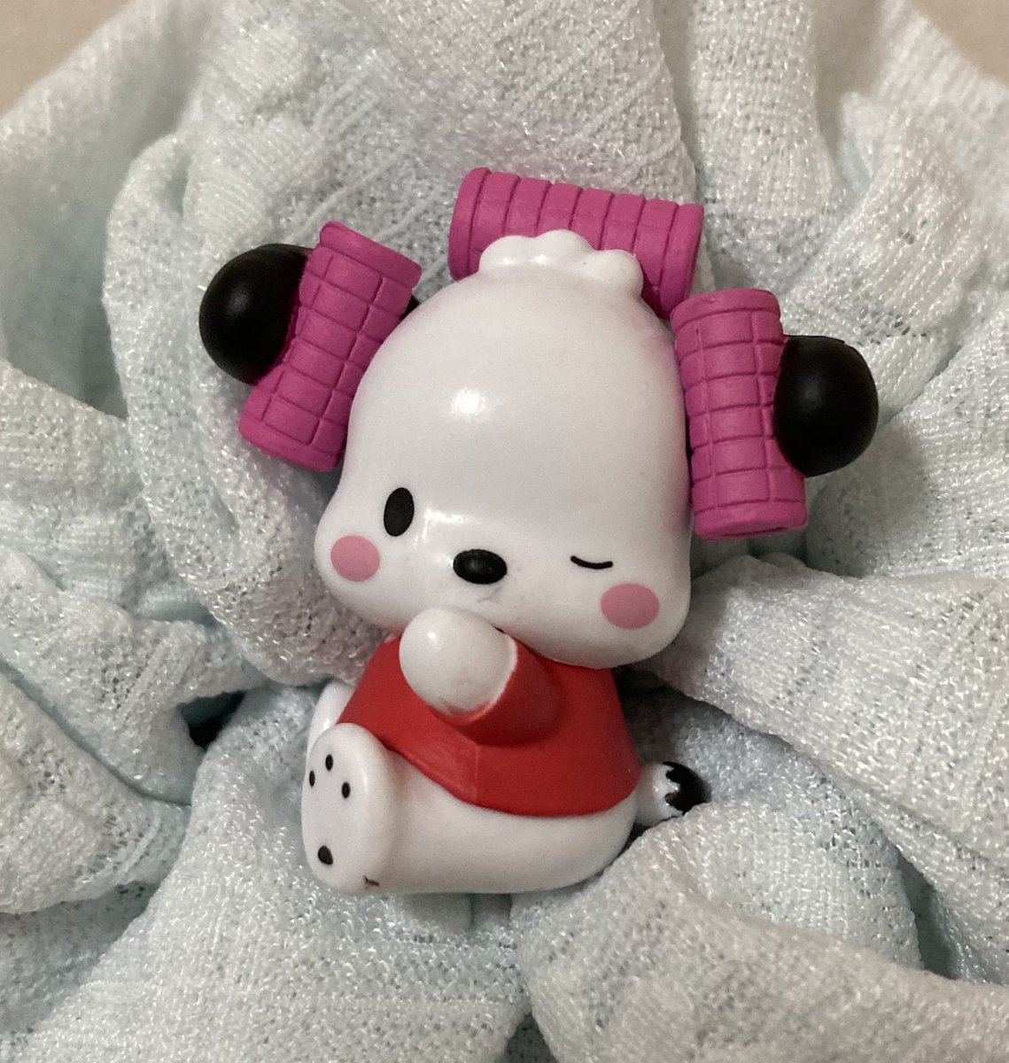 FloraSnowrabbit's tweet photo. ポチャッコはヘアーカーラーそこにつけるのね🤭おしゃれさんで可愛い🤭 https://t.co/lM0Iyi1hD8