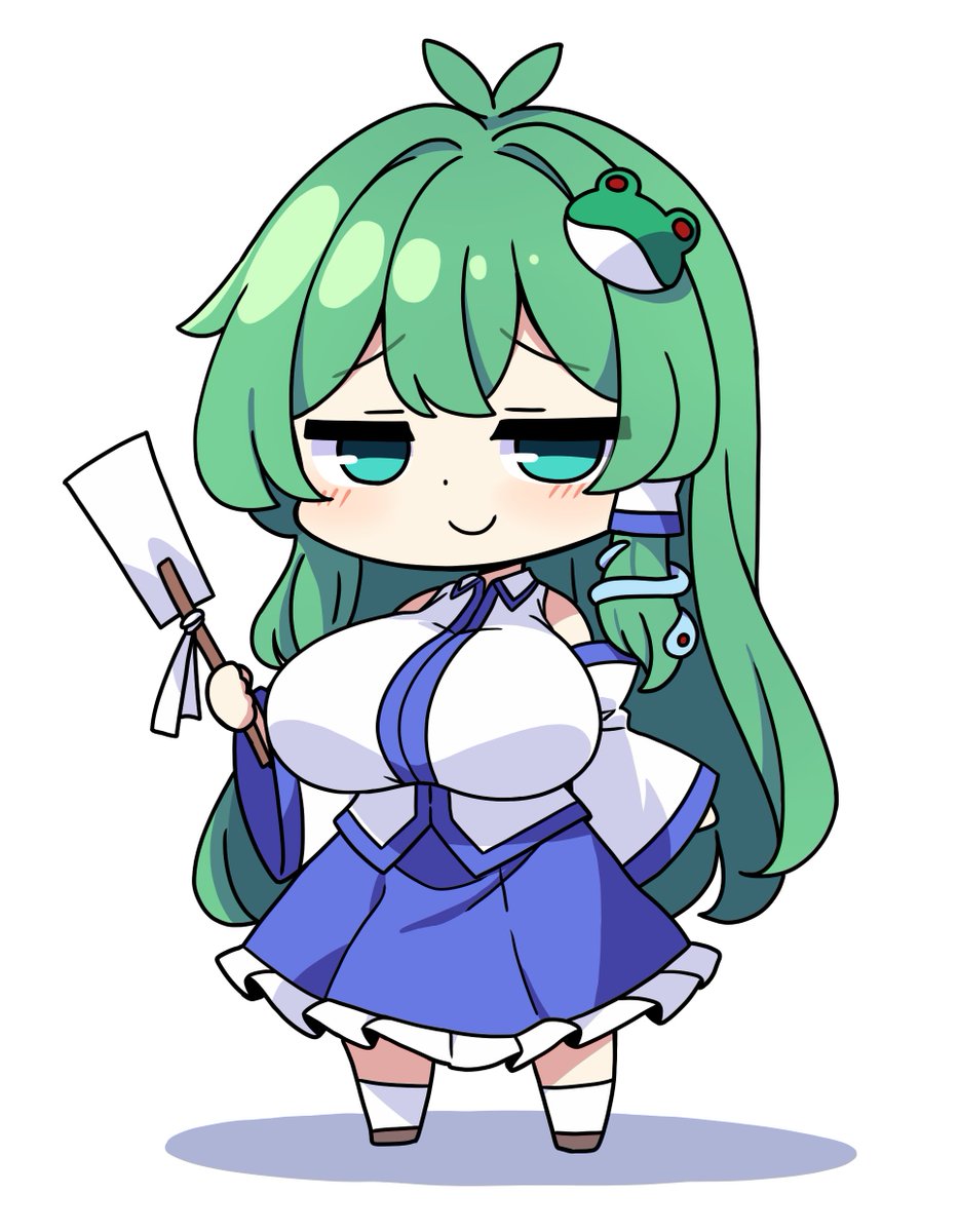 Korra_Down's tweet photo. 早苗～　#東方Project https://t.co/lPV8fu3yoo