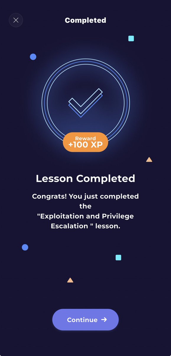DDihris's tweet photo. +100 XP ✅

Completed:
Exploitation and Privilege Escalation

Every lesson adds another piece to the puzzle.

#CyberSecurity #BlueTeam #LetsDefend https://t.co/z6NiG3DLCL