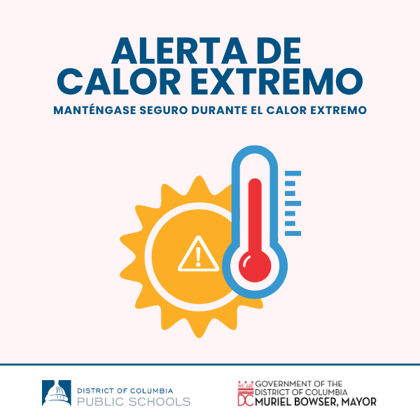 dcpublicschools's tweet photo. Due to anticipated weather conditions, all outdoor activities for summer learning, partner programs, and athletics taking place at DCPS facilities are cancelled on Wednesday, July 15 and Thursday, July 16. https://t.co/gL2lU9dN89