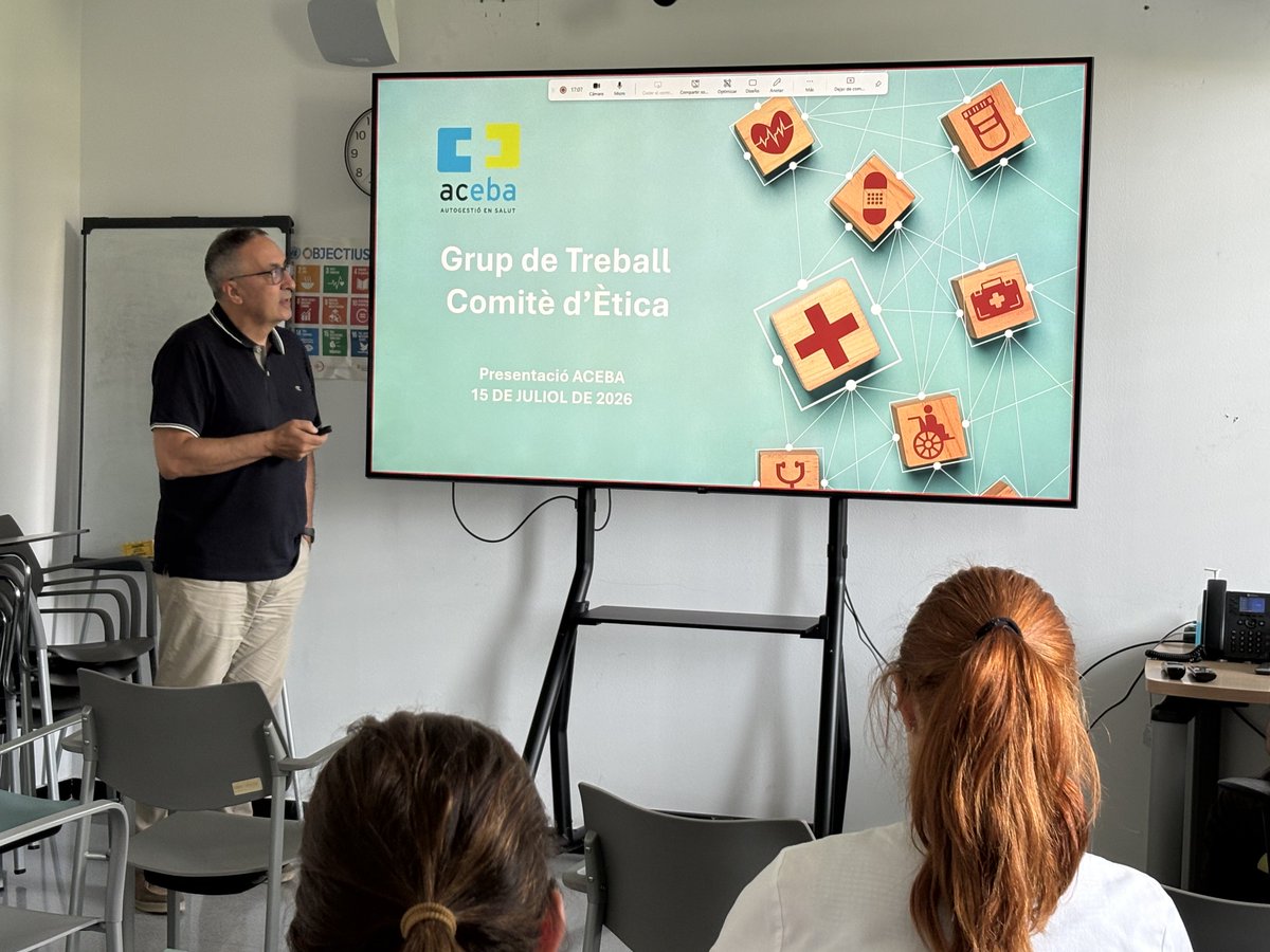ACEBAautogestio's tweet photo. 🔵 El Comitè d’Ètica Assistencial d’ACEBA celebra 3️⃣ anys de recorregut i desenvolupament al servei dels professionals sanitaris i la població
🎯 Avui sessió informativa del #CEA d’ACEBA dirigida a tots els professionals de les #EBA
✅ Funcionament, feina feta i participació https://t.co/DVUO2YsgdK
