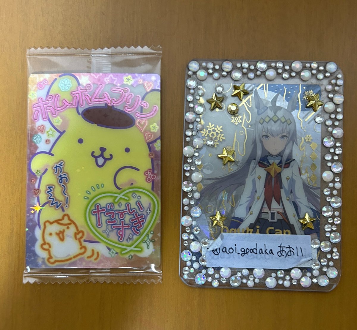 aoi_goodaka's tweet photo. 【交換】サンリオキャラクターズ カード　ソフトクッキー
【譲】ポムポムプリン
【求】シナモロール
郵送交換でお願い致します。リトリン必読です。 https://t.co/fjBg7TyJjJ