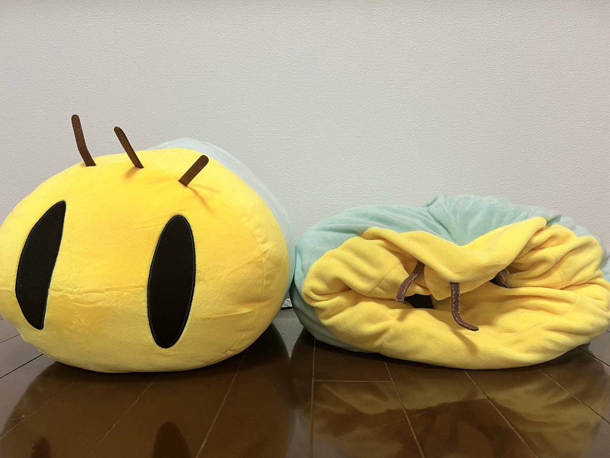 我が家にも似たニャッキが…😂🐛 ←新品 5年酷使→