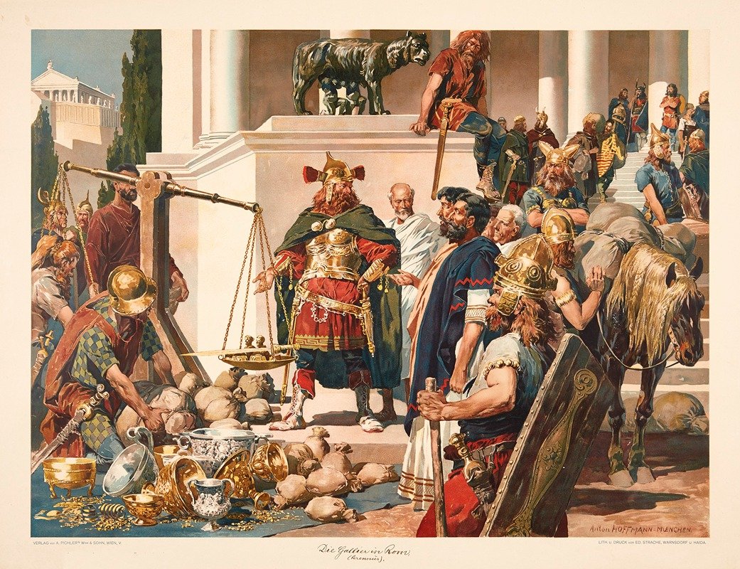 Barbe_Noir3's tweet photo. Les Gaulois à Rome, Anton Hoffman (1920) https://t.co/p412D8gIxs