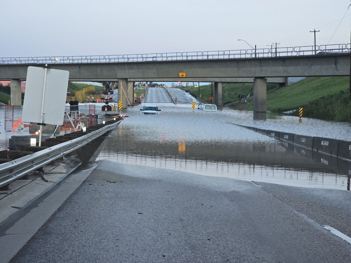 CityofEdmonton's tweet photo. ATTN commuters & transit riders: Flooding in various parts of north Edmonton will affect your commute this morning. Yellowhead Trail in both directions has been affected between 121 St and 156 St. Underpasses on Yellowhead Trail are also flooded between St. Albert Trail and 170 St. Please use alternate routes. Crews are onsite and working to restore the roads.