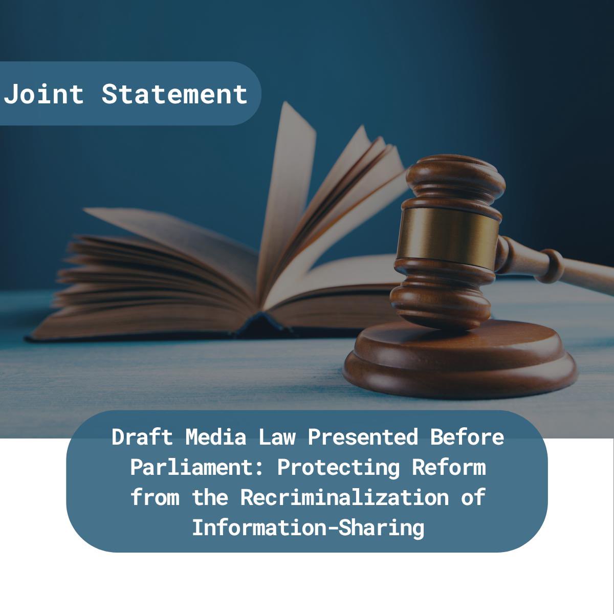 HumanRightsCLDH's tweet photo. The draft Media Law has been placed on the agenda of the Lebanese Parliament's General Assembly for 15 and 16 July 2026, following nearly sixteen years of deliberation.

The draft introduces key reforms, most notably abolishing prison sentences and criminal prosecutions for publication-related offences and replacing them with civil liability, while limiting criminal sanctions to cases of incitement to hatred, violence, and discrimination in line with the safeguards set out in the Rabat Plan of Action. These safeguards are essential to ensure that criminal liability remains limited to the most serious cases of incitement and to prevent the misuse of the law to restrict freedom of expression.

However, the Joint Parliamentary Committees introduced paragraph (b) to Article 104, criminalizing the "fabrication of false information and the dissemination of false and harmful news" with prison sentences of up to three years, and, in some cases, harsher penalties including hard labour—a provision the Coalition strongly condemns.

This amendment effectively re-criminalizes publication through vague and ill-defined language, contradicting the core objective of the draft law to shift from criminal to civil liability. It opens the door to arbitrary prosecutions of journalists, media outlets, and anyone exercising their right to freedom of expression, while allowing authorities to circumvent the decriminalization of defamation through allegations of disseminating "false and harmful news."

Read the full article through
https://t.co/PzUjpxyzir