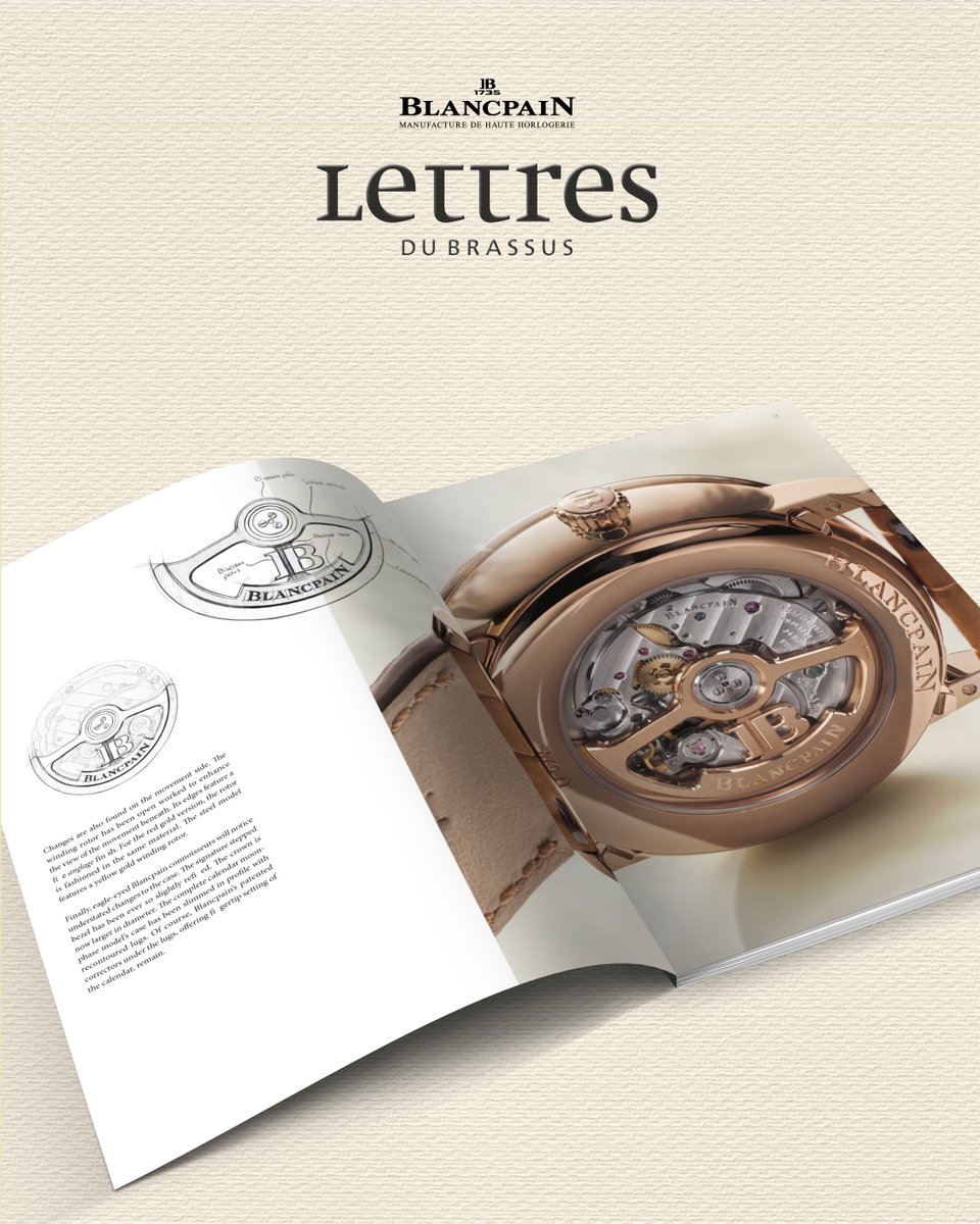 Blancpain1735's tweet photo. A newly designed oscillating weight

Open-worked to reveal more of the movement beneath, the 18 K gold oscillating weight features refined bevel finishing.

Discover the craftsmanship behind the latest Villeret evolution in the newest edition of Lettres du Brassus. https://t.co/ubZdaI8Naj
