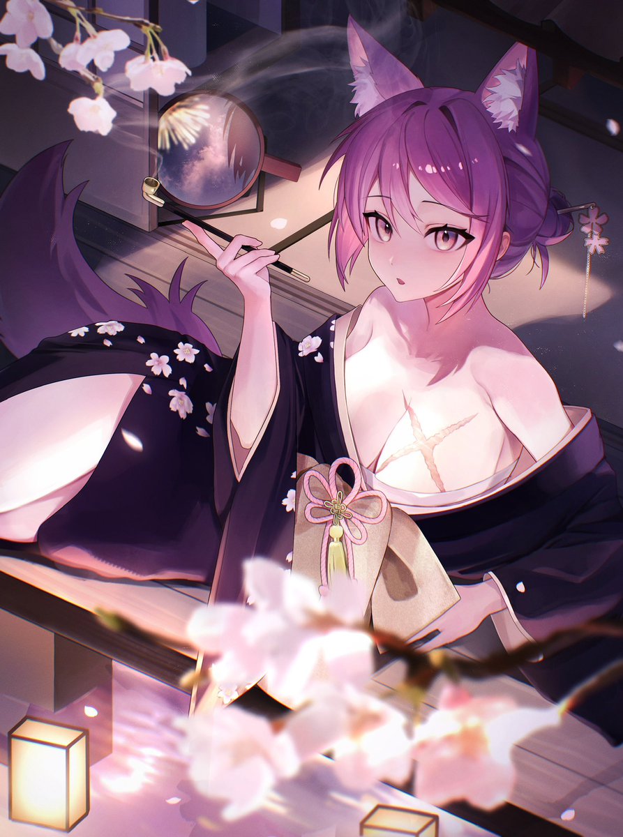 kototama__'s tweet photo. 夜桜 https://t.co/kxngkhN8Gw