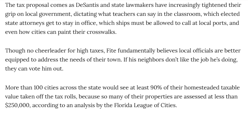 NateM_Tributary's tweet photo. “It’s a power grab,” said Fite, aimed at “getting more centralized government and central control,” in Tallahassee. https://t.co/8FAuGpYJih