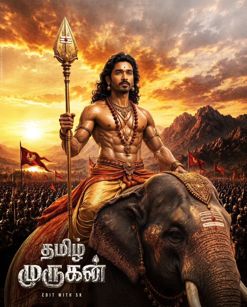 Vengaivasanth33's tweet photo. Don’t mess with @dhanushkraja 🤫🔥

Day by day, the Tamil Murugan craze is just hitting different levels. 📈

Pure goosebumps with this announcement. Thank you, THALAIVA! 👑 https://t.co/xKx5Y9E4AO