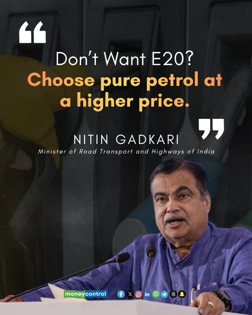 sameersaurabhh's tweet photo. Pehle toh ye banda jo Ministry dekh raha hai uske under  PETROL &amp; OIL aata hi nahi hai
Petrol and related issues Ministry of Petroleum k under aata hai bt ye aadmi E20 ka Jhanda starting se lekr ghum raha hu.Facts and Logics ke Naam pr kuchh bhi bhej ja rha hai.#FuckoffDemocracy https://t.co/grcNYyMmNA