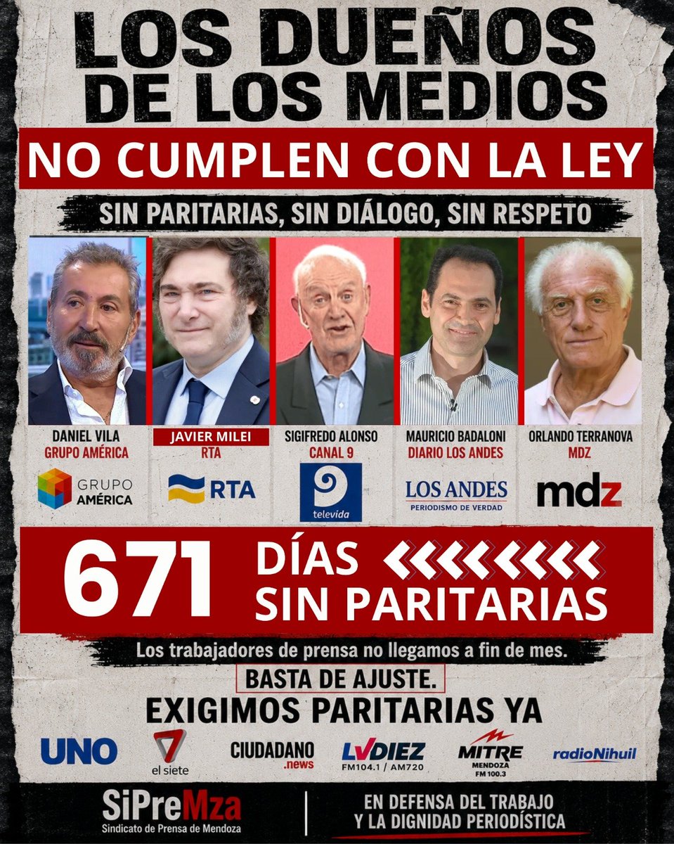 SiPreMza's tweet photo. #Prensa #Periodismo #Sueldos #Mendoza https://t.co/aSYxLJfQZ1