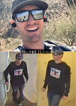 ImBreckWorsham's tweet photo. Why does Erika Kirks brother, Travis Giunta, look strangely similar to the person in the Utah surveillance footage? https://t.co/L4Ilqdns87