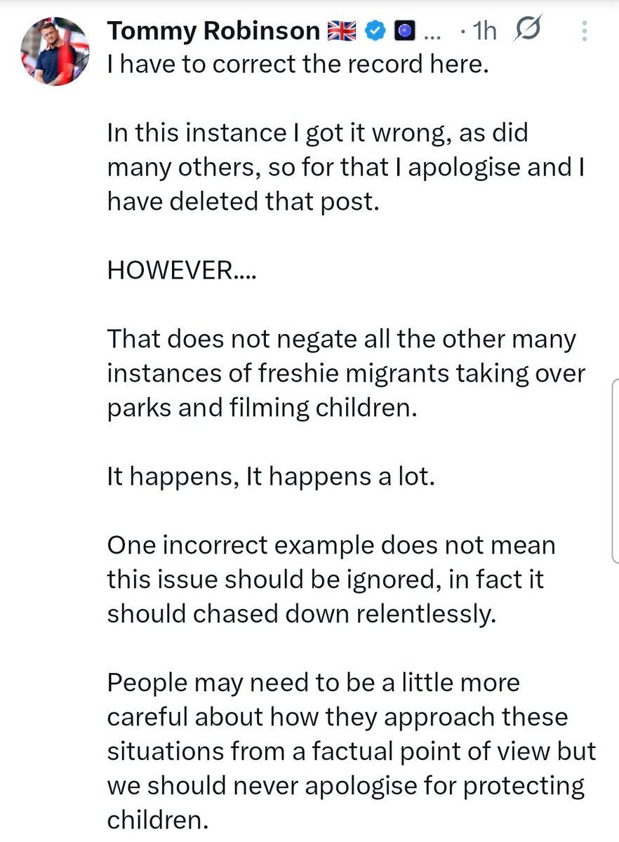 I_amMukhtar's tweet photo. Tommy Robinson is an evil, racist scumbag. He put an innocent man's life at risk simply for taking his kids to the park.

He still hasn't corrected the record after falsely claiming that the woman rescuing a seagull was trying to kill it.

He hates Black and Brown people. https://t.co/fMB0EuHhAS