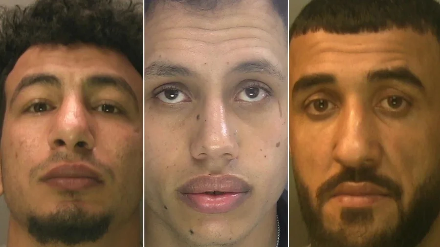 daveatherton's tweet photo. BREAKING

Three asylum seekers Ibrahim Alshafe, Abdulla Ahmadi and Karin Al-Danasurt have been sentenced to exemplary sentences for the rape of a woman on Brighton beach.

Alshafe &amp; Ahmadi were both sent down for 27 years &amp; Al-Danasurt was jailed for 24 years &amp; six months. https://t.co/0BPW7pVefT