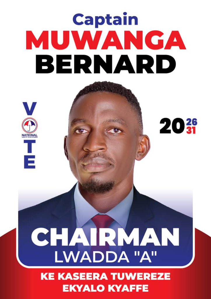 ZambaaliBulasio's tweet photo. Congs to Former Uganda Cranes Captain Bénard Muwanga, on his nomination to contest for LC1 Chairperson of Lwadda A , Matugga. This decision to serve at the grassroots reflects true leadership, that service to the community begins where people live. @NUP_Ug https://t.co/ufLU94nHuu