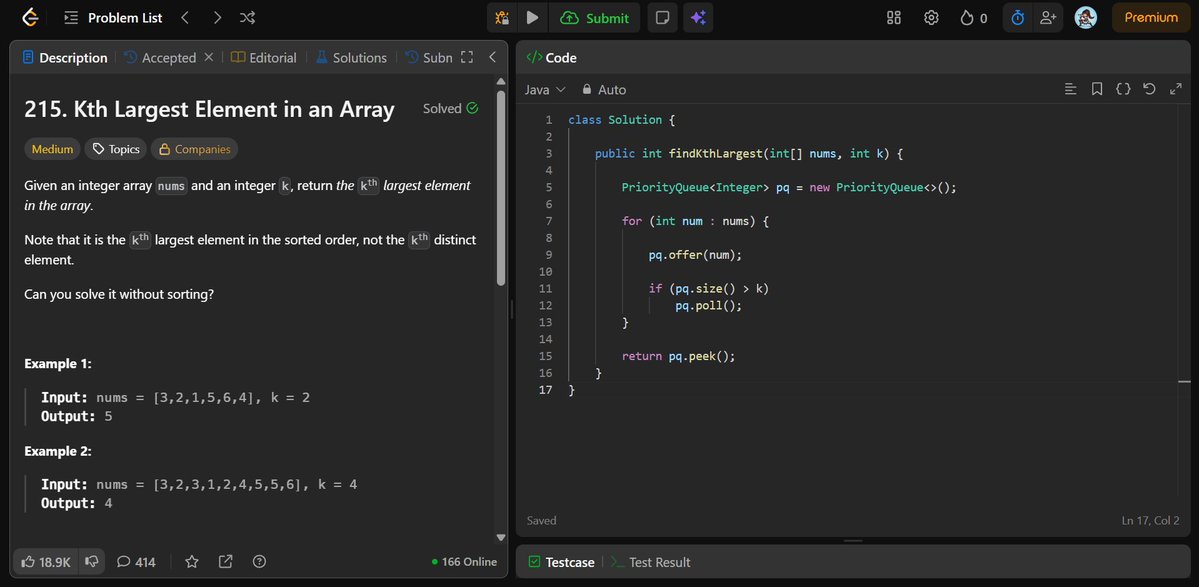a_aany_a's tweet photo. Yayy!! 
Day 45 #SDESheetChallenge

✅ Flood Fill (DFS)
✅ Kth Largest Element in Array (Min Heap)
✅ Subarrays with K Distinct Integers (Sliding Window + HashMap)

Focused on graph traversal, heaps, and the "at most K" sliding window trick.
@striver_79 @takeUforward_ 

-AS (ToT) https://t.co/zflkc4sVWJ
