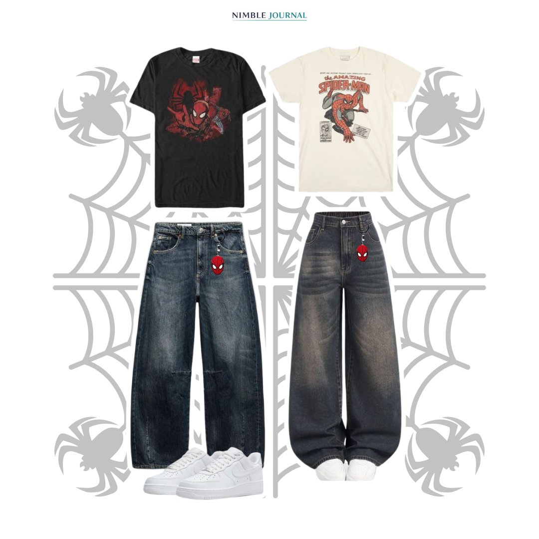 nimblejournal's tweet photo. The Spider-Verse is swinging into fashion
Red + black fits, web-inspired details, and superhero streetwear vibes the Spider-Man aesthetic is officially trending.
Visit: https://t.co/VWQ1wGqb9O
#SpiderMan #SpiderVerse #SpiderManBrandNewDay #MarvelFashion #Streetwear #Fashion https://t.co/nuSURXRj8D