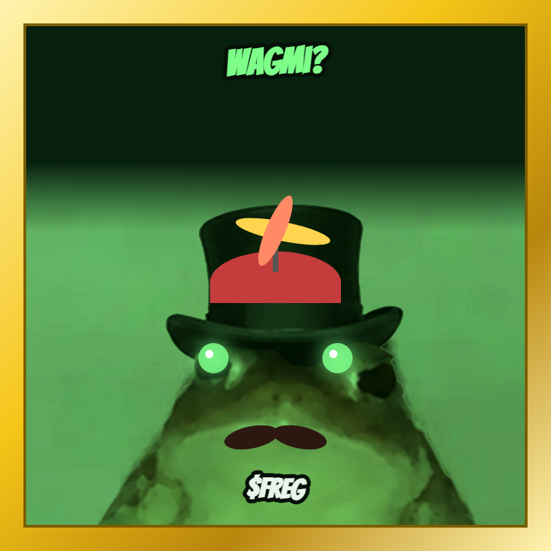 fregislife's tweet photo. WAGMI?

freg yeah! https://t.co/pLdj7QJ5nr