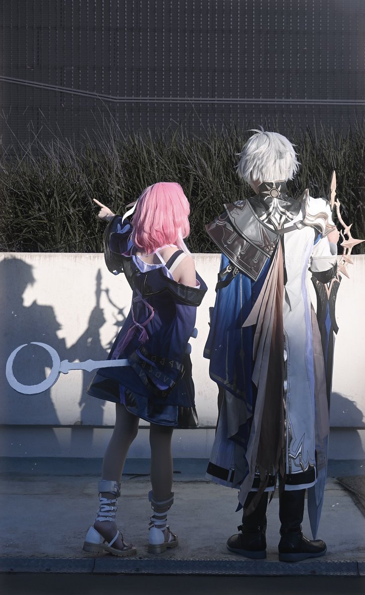 Yuqi555_'s tweet photo. ☀️🌾
Phainon&amp;Cyrene cosplay with my friend~
We took some good photos https://t.co/89JmAc4NNM