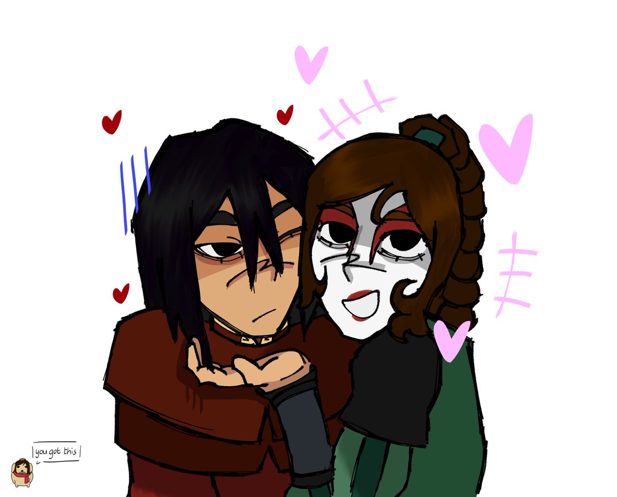 kittyzula's tweet photo. this is azula. azula loves her personal space.

this is ty lee. ty lee also loves azula’s personal space.

#tyzula https://t.co/XHgvCVRwFg